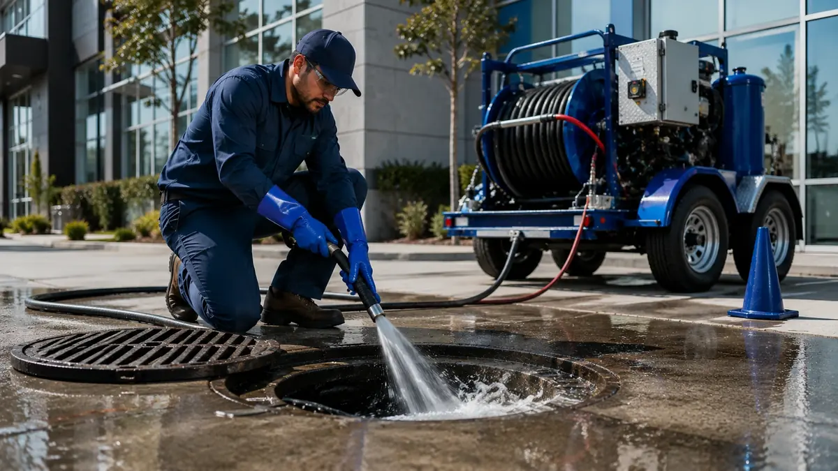 Commercial Hydro Jet Drain Cleaning in Fallbrook