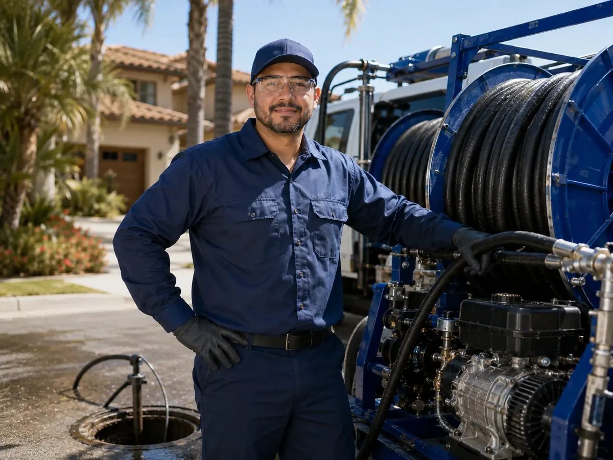 Hydro jet sewer cleaning in Fallbrook