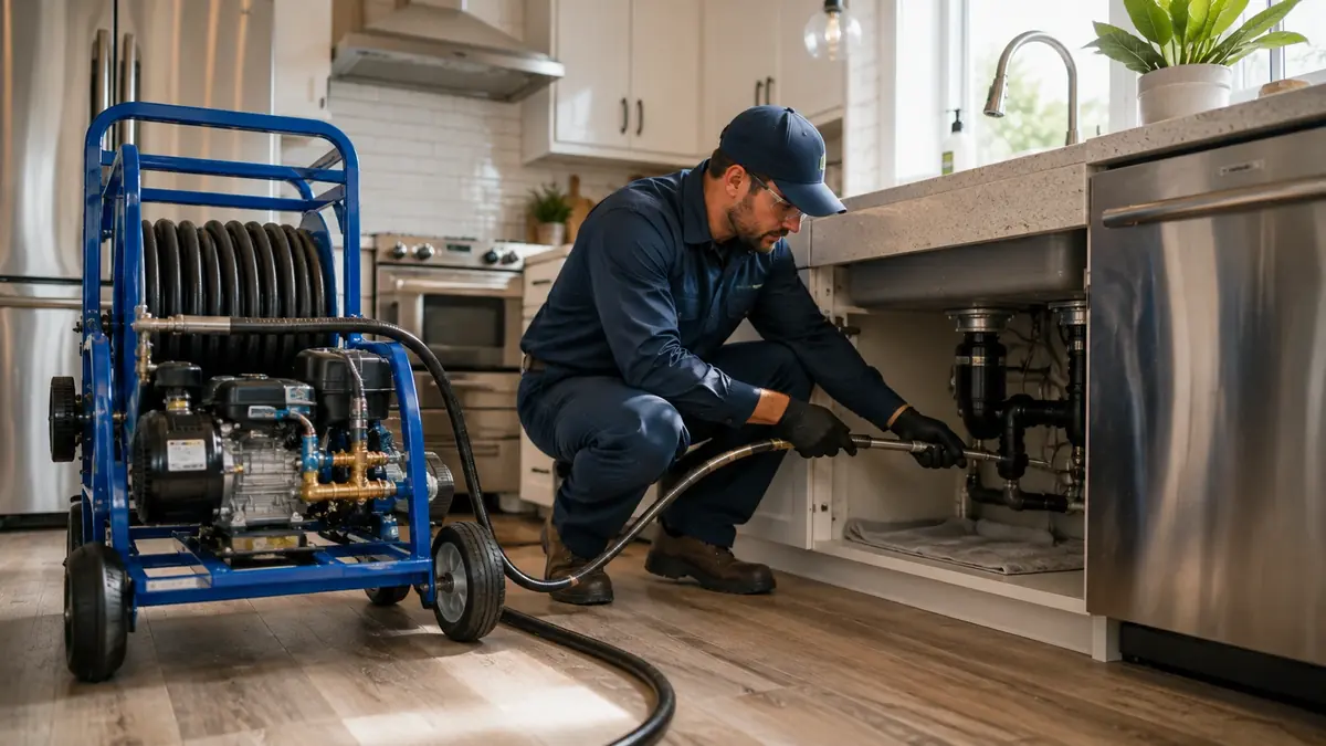Kitchen Drain Hydro Jetting in Fallbrook